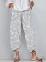 Damen Geblümt Knöchelhose Hose Lässig Frühling/Herbst Hose