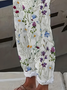 Damen Geblümt Lang Hose Lässig Frühling/Herbst Hose