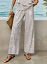 Damen Geblümt Print Zweiteiliges Set Täglich Ärmellos Lässig Sommer Bluse mit Hose Matching Set
