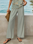 Damen Geblümt Print Zweiteiliges Set Täglich Ärmellos Lässig Sommer Bluse mit Hose Matching Set