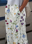 Damen Geblümt Lang Hose Lässig Frühling/Herbst Hose