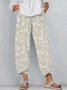 Damen Geblümt Knöchelhose Hose Lässig Frühling/Herbst Hose