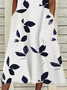 Damen Geblümt Ärmellos Sommer Print Kleid Rundhals Täglich Lässig Maxikleid Passen & Flare Kleid H-Linie Kleid