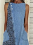 Damen Leopard Ärmellos Sommer Print Kleid Rundhals Täglich Lässig Maxikleid Passen & Flare Kleid H-Linie Kleid