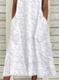 Damen Geblümt Ärmellos Sommer Print Kleid Rundhals Täglich Lässig Maxikleid Passen & Flare Kleid H-Linie Kleid
