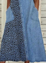 Damen Leopard Ärmellos Sommer Print Kleid Rundhals Täglich Lässig Maxikleid Passen & Flare Kleid H-Linie Kleid