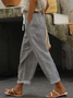 Damen Fischgrät Lang Hose Lässig Frühling/Herbst Hose