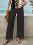 Damen Leopard Print Zweiteiliges Set Täglich Ärmellos Lässig Sommer Bluse mit Hose Matching Set