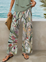 Damen Geblümt Print Zweiteiliges Set Täglich Ärmellos Lässig Sommer Bluse mit Hose Matching Set