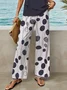 Damen Polka Dots Print Zweiteiliges Set Täglich Ärmellos Lässig Sommer Bluse mit Hose Matching Set
