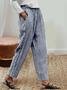 Damen Gestreift Lang Hose Lässig Frühling/Herbst Hose