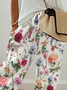Damen Geblümt Lang Hose Lässig Frühling/Herbst Hose