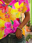 Damen Geblümt Kurzarm T-Shirts T-Shirt V-Ausschnitt Print Lässig Sommer T-Shirt mit Grafik Oberteile