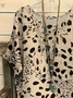 Damen Leopard Kurzarm T-Shirts T-Shirt Rundhals Print Lässig Sommer T-Shirt mit Grafik Oberteile