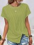 Damen Geometrisch Kurzarm T-Shirts T-Shirt Rundhals Lässig Sommer Tunika Oberteile