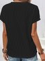 Damen Geometrisch Kurzarm T-Shirts T-Shirt Rundhals Lässig Sommer Tunika Oberteile