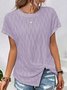 Damen Geometrisch Kurzarm T-Shirts T-Shirt Rundhals Lässig Sommer Tunika Oberteile
