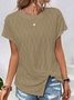Damen Geometrisch Kurzarm T-Shirts T-Shirt Rundhals Lässig Sommer Tunika Oberteile