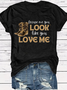 Damen Buchstabenmuster Kurzarm T-Shirts T-Shirt Rundhals Lässig Sommer Oberteile
