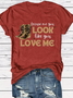 Damen Buchstabenmuster Kurzarm T-Shirts T-Shirt Rundhals Lässig Sommer Oberteile