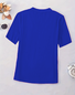 Damen Unifarben Kurzarm T-Shirts T-Shirt V-Ausschnitt Lässig Sommer Oberteile