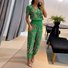 Damen Gestreift Zweiteiliges Set Täglich Kurzarm Lässig Sommer Bluse mit Hose Matching Set