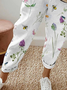 Damen Geblümt Lang Hose Lässig Frühling/Herbst Hose