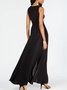 Damen Geometrisch Rundhals Ärmellos Lässig Sommer Jumpsuit
