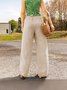Damen Unifarben Lang Hose Lässig Frühling/Herbst Hose