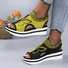 Damen Sommer Neu Freizeit Fliegend Gewebe Hohl Mesh Fisch Mund Strand Damen Sport Stil Pantolette