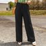 Damen Unifarben Lang Hose Lässig Frühling/Herbst Hose