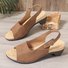 Frühling und Sommer Neu Fisch Mund Strand Dick Absatz Eins Wort Schnalle Einfach Dick Absatz Hoher Absatz Damen Pantolette