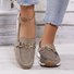 Damen Neuer Stil Metallkette Flach Dick Sohle Lässig Halbschuhe Flach Schuhe