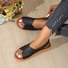Damen Sommer Neu Retro Lässig Vielseitig Pantolette Bequem Atmungsaktiv Weich Unterseite römisch Pantolette