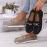 Damen Neuer Stil Metallkette Flach Dick Sohle Lässig Halbschuhe Flach Schuhe