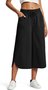 Damen Unifarben Caprihosen Hose Lässig Sommer Hose