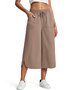 Damen Unifarben Caprihosen Hose Lässig Sommer Hose