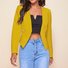 Damen Unifarben Frühling/Herbst Oberbekleidung Lässig Reißverschluss Langarm Ernte Blazer