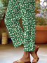 Damen Geblümt Lang Hose Lässig Frühling/Herbst Hose