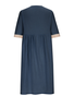 Damen Unifarben Halbarm Sommer Nahtverarbeitung Kleid V-Ausschnitt Täglich Lässig Maxikleid Passen & Flare Kleid A-Linien-Kleid
