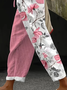 Damen Geblümt Lang Hose Lässig Frühling/Herbst Hose