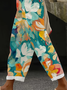 Damen Geblümt Lang Hose Lässig Frühling/Herbst Hose