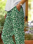 Damen Geblümt Lang Hose Lässig Frühling/Herbst Hose