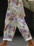Damen Geblümt Lang Hose Lässig Frühling/Herbst Hose