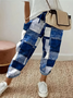 Damen Geometrisch Lang Hose Lässig Frühling/Herbst Hose