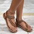 Bohemien Ethnisch Stil Schuhe für Damen Sommer Fashion Strand Flach Pantolette Perlen Diamant Zehentrenner Pantolette