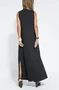 Damen Unifarben Ärmellos Sommer Nahtverarbeitung Kleid V-Ausschnitt Täglich Lässig Maxikleid Passen & Flare Kleid A-Linien-Kleid