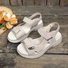 Sommer Unifarben Gladiator Pantolette