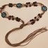 Retro All-Match Geflochten Taille Seil Bohemien Damen Taille Gürtel Ethnisch Gürtel Koreanisch Stil dekorativ Lässig Taille Kette