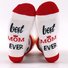 Mutters Tag Heiß Verkauf Mittelrohr Baumwolle Socken Pink Serie Geschenk Sohle Buchstabe Jacquard Lässig Sport Socken